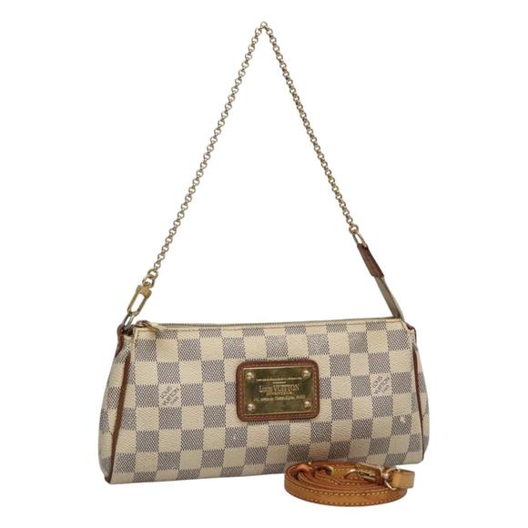 LOUIS VUITTON Damier Azur Eva Shoulder Bag 2way N55214 LV Auth 114329 - Picture 1 of 16